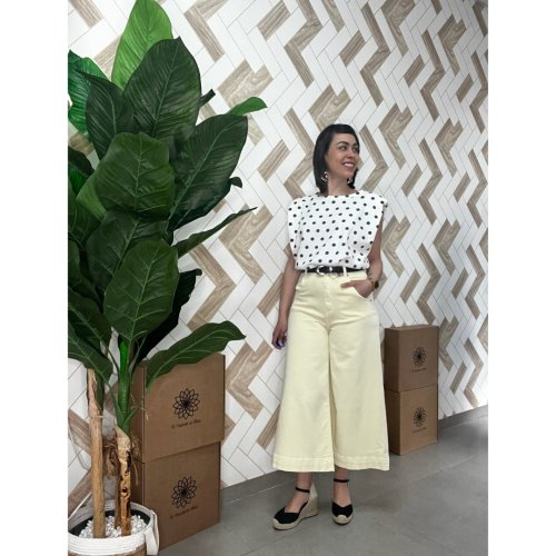 Pantalon Amarillo Palazo