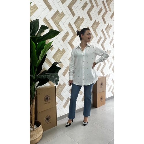 Camisa Lino Corazones