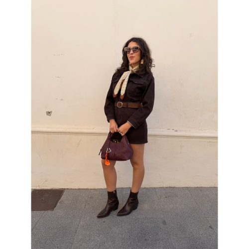 Vestido Vaquero Marrón